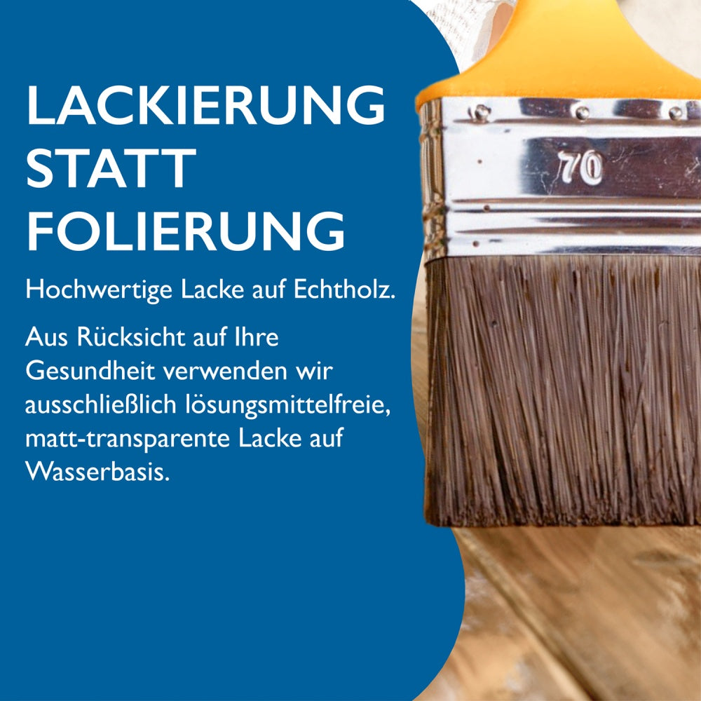 Sockelleiste Eiche, natur matt, 16x58x2400 mm, Cube-Profil