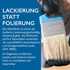 Sockelleiste MDF, schwarz, 16x58x2440 mm, Cube-Profil