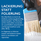 Sockelleiste MDF, weiß, 16x58x2440 mm, Cube-Profil