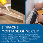 Sockelleiste MDF, weiß, 16x58x2440 mm, Cube-Profil