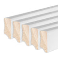 Sockelleiste Kiefer, weiß, 16x40x2400 mm, Cube-Profil