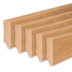 Sockelleiste Eiche, natur matt, 16x58x2400 mm, Cube-Profil