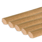 Sockelleiste Eiche, natur matt, 14x14x2400 mm, Viertelstab