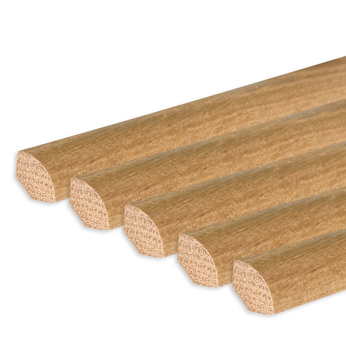 Sockelleiste Eiche, natur matt, 14x14x2400 mm, Viertelstab