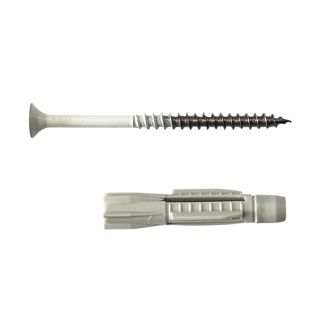 40er Schrauben-Set zur Montage (Torx), Edelstahl mit weißen Köpfen