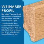 Sockelleiste Eiche, natur matt, 16x40x2400 mm, Cube-Profil