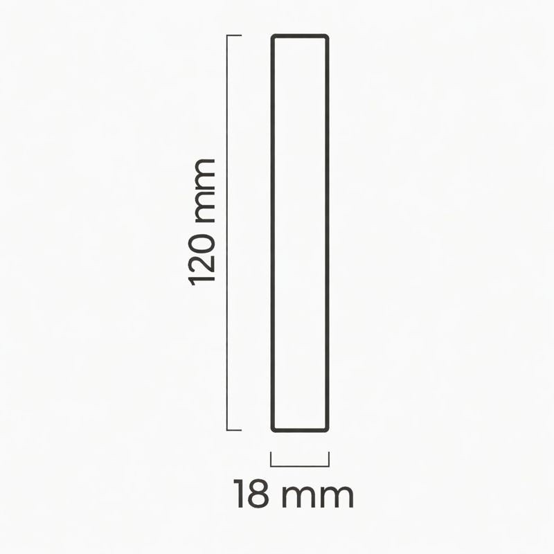 4x Universalverbinder, weiß, 18x18x120 mm