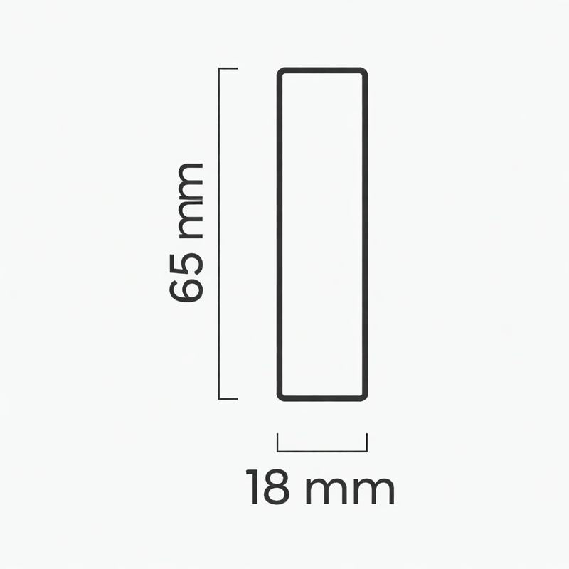 4x Universalverbinder, weiß, 18x18x65 mm
