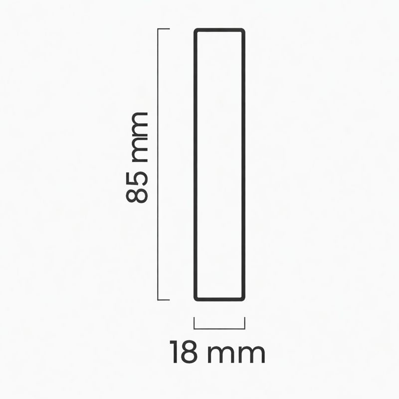 4x Universalverbinder, weiß, 18x18x85 mm